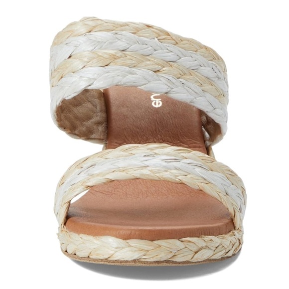NEW! André Assous Nolita Raffia Wedge Slide Sandal - Size 40 - Picture 4 of 16